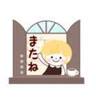 【カフェ女子】ラテちゃん♡名前入力OK（個別スタンプ：28）