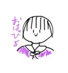 むらさきってかわいいよね（個別スタンプ：3）