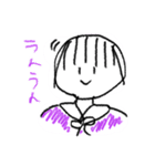 むらさきってかわいいよね（個別スタンプ：4）