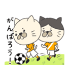 サッカーをする猫（個別スタンプ：15）