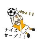 サッカーをする猫（個別スタンプ：16）