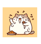 ♡汗っかき猫♡食べ盛りver.①（個別スタンプ：7）