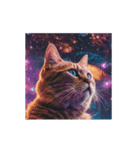 動く宇宙猫 space cat（個別スタンプ：4）