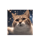 動く宇宙猫 space cat（個別スタンプ：9）