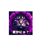 猫に花（個別スタンプ：10）