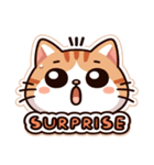 感情豊かな猫スタンプ！！（個別スタンプ：3）