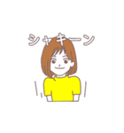 女の子(リアクション色々)（個別スタンプ：4）