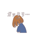 女の子(リアクション色々)（個別スタンプ：14）