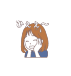 女の子(リアクション色々)（個別スタンプ：16）