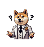 ドット絵 マフィアな柴犬 悪党 40種（個別スタンプ：11）