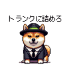 ドット絵 マフィアな柴犬 悪党 40種（個別スタンプ：13）