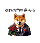 ドット絵 マフィアな柴犬 悪党 40種（個別スタンプ：29）