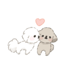 犬っ子ペロ〈愛がいっぱい:白〉（個別スタンプ：7）