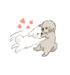 犬っ子ペロ〈愛がいっぱい:白〉（個別スタンプ：10）