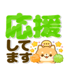 ちょこんと豆柴犬♡長文カラフルデカ文字（個別スタンプ：25）