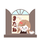 【カフェ女子】モカりぼん♡毎日使える敬語（個別スタンプ：28）