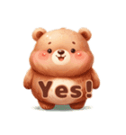 Chubby Bear’s Daily Expressions（個別スタンプ：1）