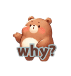 Chubby Bear’s Daily Expressions（個別スタンプ：17）