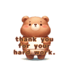 Chubby Bear’s Daily Expressions（個別スタンプ：23）