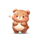 Chubby Bear’s Daily Expressions（個別スタンプ：24）