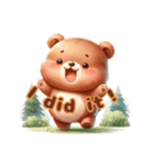 Chubby Bear’s Daily Expressions（個別スタンプ：26）