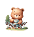 Chubby Bear’s Daily Expressions（個別スタンプ：28）