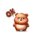 Chubby Bear’s Daily Expressions（個別スタンプ：35）