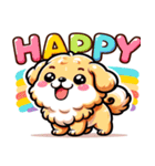 Happy Dogs 感情豊かな犬たち（個別スタンプ：1）