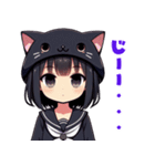 黒猫妹達（くろねこシスターズ）（個別スタンプ：21）