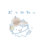 水色ねこ*冬2（個別スタンプ：2）