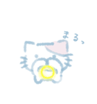 水色ねこ*冬2（個別スタンプ：13）