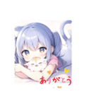 ネコとねこ娘2（個別スタンプ：12）