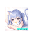 ネコとねこ娘2（個別スタンプ：39）