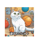 ニャンともキュート！猫のステッカー（個別スタンプ：4）