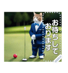 【猫ゴルフ】ネコのゴルファー（個別スタンプ：13）