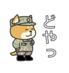 陸上自衛隊・かわいい柴犬三曹スタンプ（個別スタンプ：37）