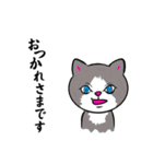 仕事、普段の日常使える。敬語で丁寧なねこ（個別スタンプ：4）