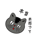 仕事、普段の日常使える。敬語で丁寧なねこ（個別スタンプ：6）