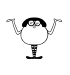 おかっぱ丸めがね（個別スタンプ：4）