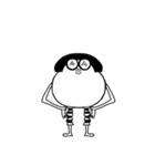おかっぱ丸めがね（個別スタンプ：18）