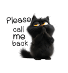 怒っている黒猫（個別スタンプ：2）