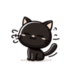愛らしい黒猫の冒険（個別スタンプ：2）