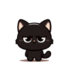愛らしい黒猫の冒険（個別スタンプ：20）