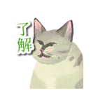 水彩画ねこ（個別スタンプ：3）