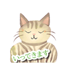 水彩画ねこ（個別スタンプ：11）