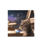 動く宇宙猫 2 space cat（個別スタンプ：2）