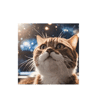 動く宇宙猫 2 space cat（個別スタンプ：7）