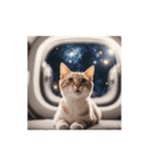 動く宇宙猫 2 space cat（個別スタンプ：15）
