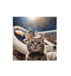 動く宇宙猫 2 space cat（個別スタンプ：16）