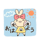 うさん子ちゃんとあいさつ（個別スタンプ：13）